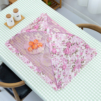 Rectangular folding vegetable cover fly cover leftover bowl cover food cover table cover round vegetable umbrella