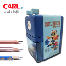 Japan CARL Curry Road CS-202 pencil sharpener hand shake pencil pencil color learning office stationery