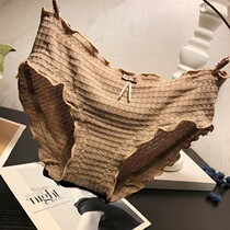 Sweet girl cotton fabric underwear womens low waist solid color simple and comfortable breathable cotton crotch triangle trousers