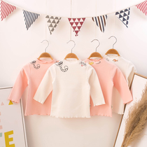 Korean version of 2020 spring women's children's clothing girls bottoming shirt women's treasure cartoon long sleeve cotton T-shirt pullover