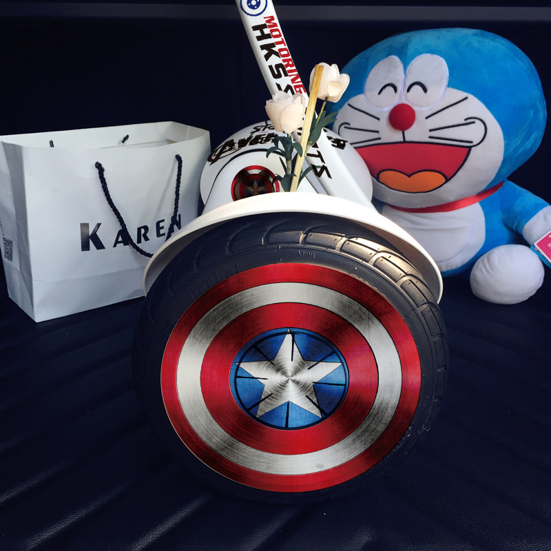 美国队长贴纸小米平衡车10寸9号配件个性贴纸