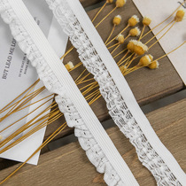 1 5cm White Knitted Agaric Webbing Garment Lingerie Toy Home Clothing tightness Decorative Webbing Spot