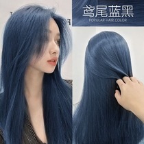 Iris blue black hair dye 2022 popular foam female plant dyes her hair cream at home to avoid drifting