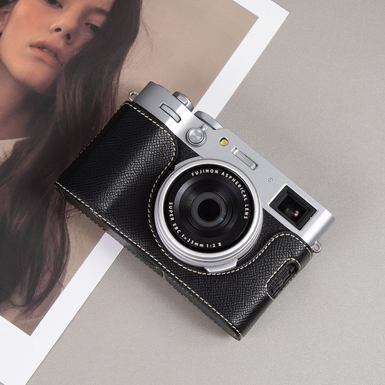 Suitable for Fuji X100VI protective cover X100V base X100S camera bag X100T leather case case accessories new products
Suitable for Fuji X100VI protective cover X100V base X100S camera bag X100T leather case case accessories new products