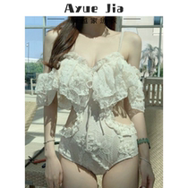 Swimsuit female summer 2021 new belly thin conjoined triangle fairy gas conservative students seaside vacation swimsuit