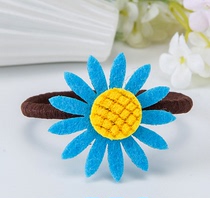 Child Sunflower Hair Clip Hair Circle Little Girl Hair Adorned Head Adorned With Baby Za Hair Leather Fascia Does Nt Hurt Hair Girl Card