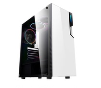 Aeria (Huntkey) GX500T white side overdraft wide body game computer case blackened back line