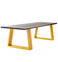 Solid wood dining table and chair combination modern simple desk American computer table loft retro coffee restaurant table