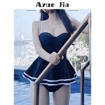 Sling swimsuit Women summer 2021 New Conservative belly thin Korean ins style slealback one-piece swimsuit