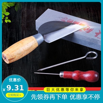 Old style Yellow Eel Knife to Bone Theorizer Exfoliating eel Eel Eel Special Cutter Professional Killed Clay Loach Cones Wooden Planks