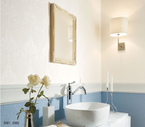 Imported Japanese wallpaper Shinke wallpaper White European Damascus wallpaper AB version bedroom background BA3361