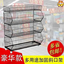 Small size shopping mall iron net storage rack shelf shower room goods display cabinet toy rack supermarket small shelf