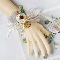 Wrist Flower Bridesmaid Sisters Hand Flower Bride Korean Marriage Super Immortal hipster Beautiful Wedding Performance Bracelet