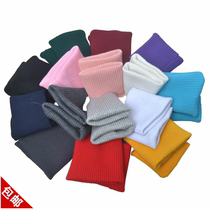 Cotton cuffs trousers closure ribbed mouth thread net color solid color flat machine pants mouth clothing accessories fabric handmade