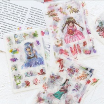 Original flat and paper stickers Ancient Fantastic Girls Series Creative Decoration Handbook Daily DIY Graphics 6 in