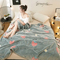 Blanket Nap Blanket Thin coral velvet towel air-conditioned flannel single student sheet quilt summer