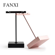 FANXI FANXI earring rack metal stud display rack Rose gold matte black store jewelry display props