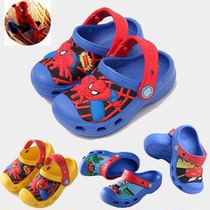 Children's Summer Sandals and Slippers Cave Shoes Spider-Man Baotou Beach Anti-slip Boys Baby Small Middle School Children Children Parent-Child
