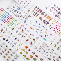 Creative Students Stationery Stickers Transparent Cute Handbooks DIY Album Stickers Cartoon Stickup Phone Sticker Diary