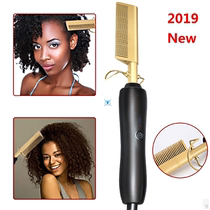 Hot Comb Wet and Dry Hair Use Hair Curling Iron