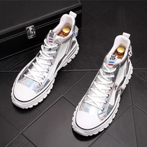 High Board Shoes Men Korean Tide Men Martin Boots Joker Leisure 2021 New Spring Hair Stylist Personality trendy shoes