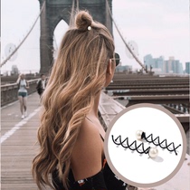 Net red same style dish hair artifact meatball head bud head dish hair device pearl spiral hairpin Korean version of the hair jewelry lazy man