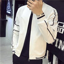 Jacket Mens Spring and Autumn Leisure Handsome Flying Clothing Korean Trend Joker Baseball Suit Thin Slim Tide Brand Jacket ls