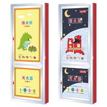 Customized kindergarten cartoon fire hydrant sticker fire hydrant fire extinguisher use method to block decorative painting self-adhesive