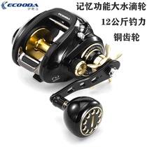 Ikuda memory function big water drop wheel ETB600 iron plate boat fishing wheel 12kg fishing power fishing reel