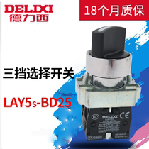 Delixi knob switch XB2 two gear knob LAY5-BD25 21 LAY5S-BD BE101