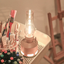 New Teri Retro Table Lamp Creative Kerosene Brief About Small Night Lights Bedroom Bedlights for Girls Gift