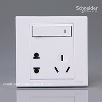 Schneider wins Ruyi series 10A 250V with switch two three pole socket one open five holes