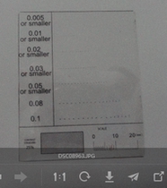 Film film black dot card Film test film Bad inspection standard card International point gauge instrument point gauge card