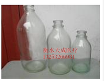 500ml glass bottle Saline bottle Hanging bottle Infusion bottle Chemical experiment bottle Household ketchup bottle