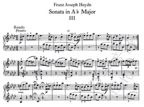 Haydn A- flat major Sonata XVI 43 third movement Endo piano solo score