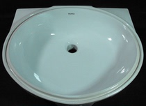 TOTO's lower pot ceramic oval is embedded in hand washing face washing and sewing down the pool basin LW537RB