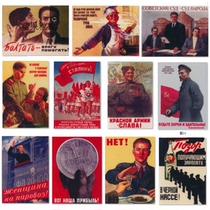 Russian tourism culture creative commemorative gift boutique former Soviet Union poster soft magnet refrigerator sticker