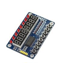 51 TM1638 button digital tube LED display module (8 digit digital tube LED button)