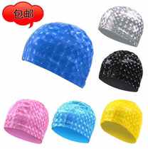 New cat eye PU coated swimming cap Water Cube waterproof and breathable swimming cap swimming cap