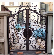 Creative European wrought iron gate luxury villa door outdoor courtyard door fenced community security door