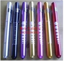 Pupil pen flashlight pen yellow light LED pupil pen test flashlight with scale with battery