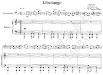 Piazzola Libertango for Cello and Piano Ensemble (with score)