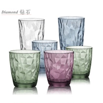 Italian imported colored household heat-resistant water cup glass transparent creative cup glass teacup set