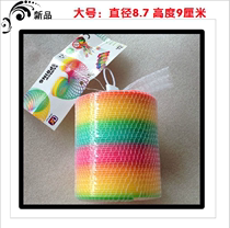 Large rainbow circle stall hot selling toys 8 7*9 rainbow circle childrens spring ring playing Magic hula hoop manufacturers