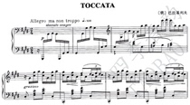 Balakirev C minor tocata Toccata piano solo score