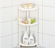 South Korea Imports BTLIFE Bathroom Triple Vertical Shelf Bathroom Shelving Bathroom Corner Shelf