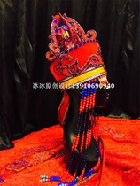 Original Mongolian hat Mongolian bride hat Mongolian dance costume custom Mongolian dressing headwear free mail