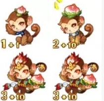 QQ game baby monkey year baby Zodiac Baby 1 1 2 10 3 10 monkey baby 900-3600 days