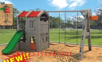 kindergarten games cabin multi-function bendies safely across the finish line in the swing combination sen lin mu cottage-hole drilling in the slide