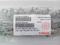 CT4 225 Quanzhou torch single stone capacitor 25V 2 2uF 1 bag 500 only